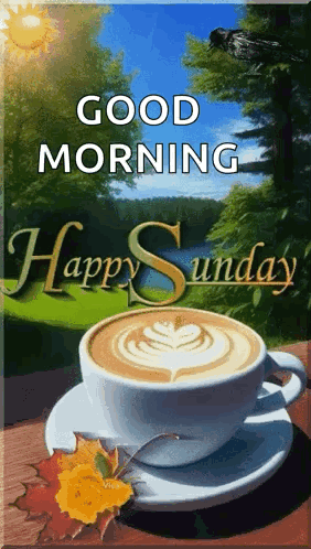 Cup of Coffee Good Morning Happy Sunday