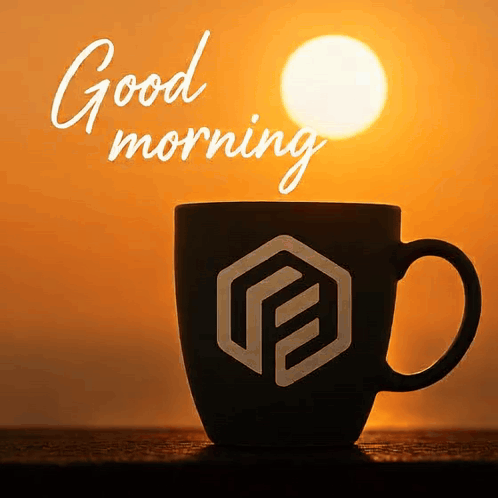 Cup of Coffee Saying Good Morning