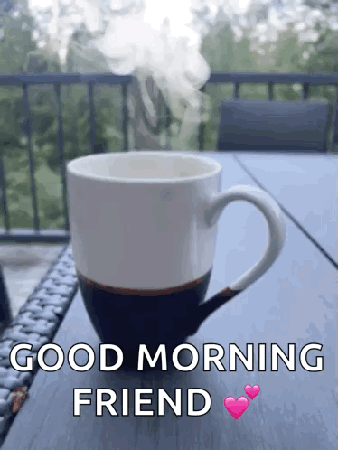 Cup of Coffee Saying Good Morning