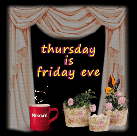 Cup of Nescafe With Flowers and Curtains