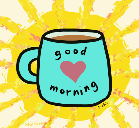 Cup Saying Good Morning GIF