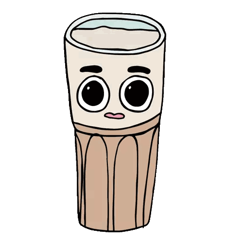 Cup With Face Drawing