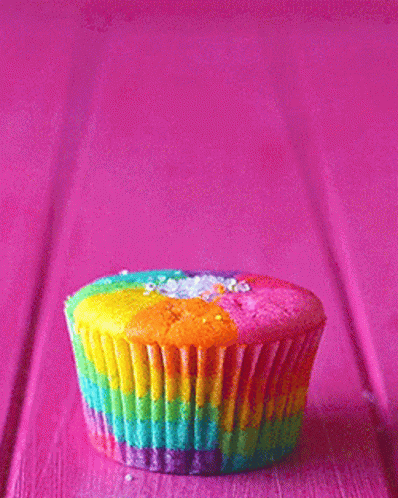 Rainbow Cupcake GIF