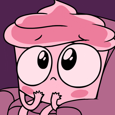 Cupcake Batting Eyes GIF