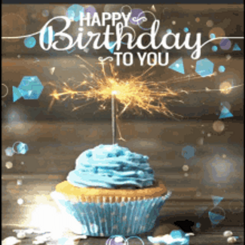 Cupcake Full Of Love Happy Birthday To You GIF