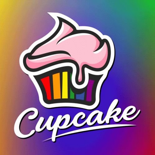 Cupcake Logo Design GIF