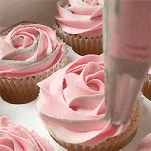 Cupcake Pretty Pink Icing GIF