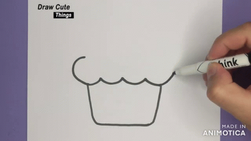 Cupcake Sketch Tuesday GIF