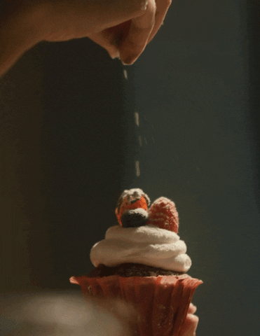 Cupcake Sprinkle Cinnamon Topper GIF
