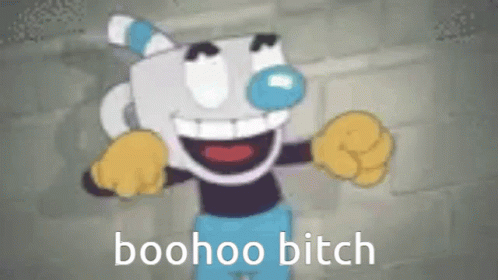 Cuphead Is A Cartoon Character From The Video Game Cuphead And He Is Smiling . GIF