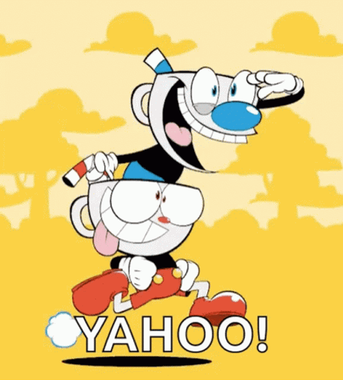 Cuphead Says Yahoo GIF