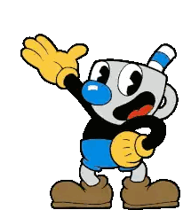 Cuphead with Blue Nose and Hat