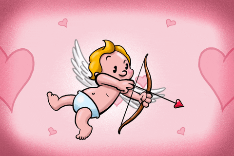 Cupid Arrow To The Heart GIF
