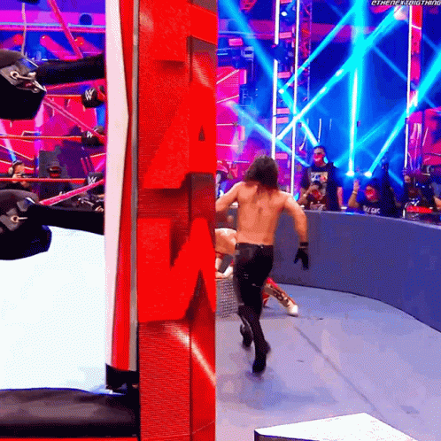 Curb Stomp Seth Rollins Outside Court GIF