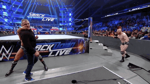 Curb Stomp Smackdown Live GIF