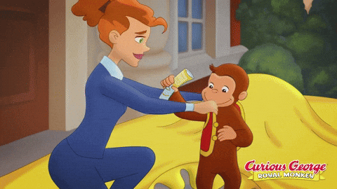 Curious George Wears A Shirt GIF