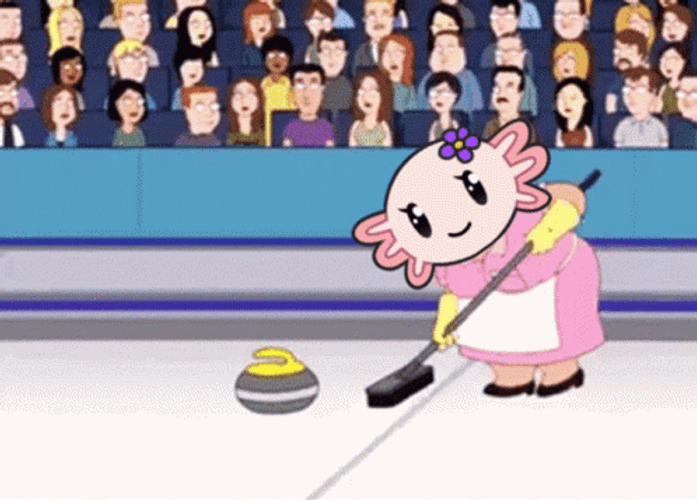 Curling In Cartoon GIF