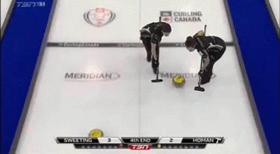Curling Stone Colliding GIF