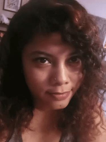 Curly Girl Bite GIF