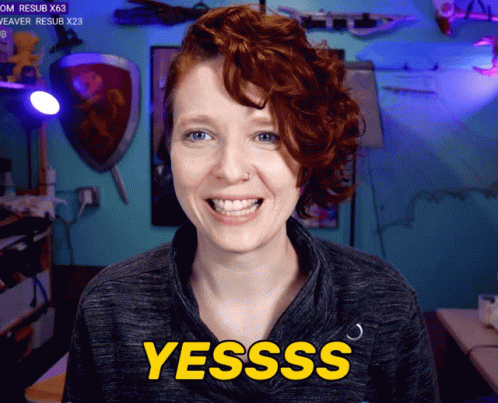 Curly Hair Cute Clapping Yessss GIF