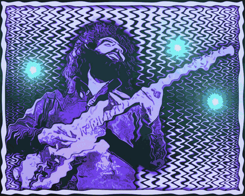 Curly Hair Jerry Garcia GIF