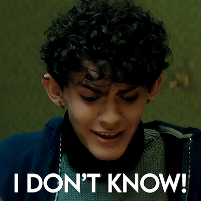 Curly Haired Man Funny Saying I Don't Know GIF