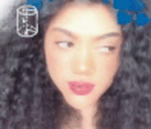 Curly Haired Woman Brainstorming GIF