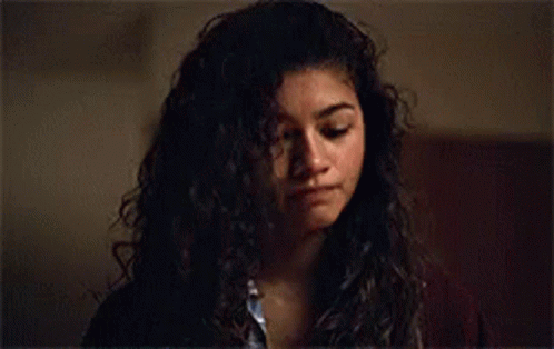 Curly Haired Woman Close Up