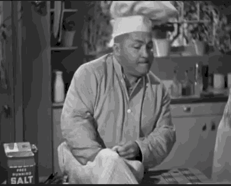 Curly Howard Cleaning Turkey GIF