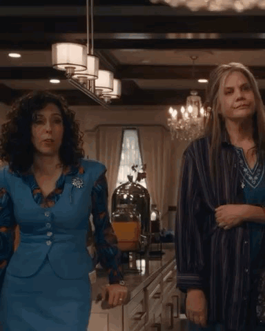 Curly Woman Got Throat Punch From Blonde Lady GIF