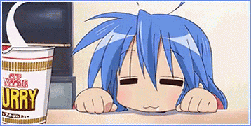Hungry Anime Kid Waiting For Curry GIF