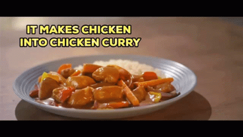 Making Chicken Into Chicken Curry GIF