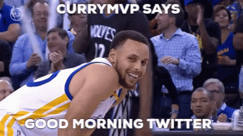 Curry Mvp Says Good Morning Twitter With A Picture Of Curry Smiling GIF