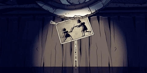 Curtain Opening Creative Animation GIF