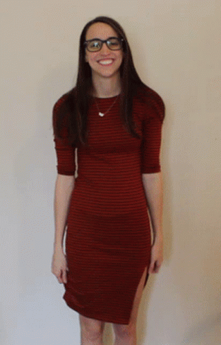 Curtsy Nerdy Girl Showing Respect GIF