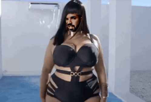 Curvy Woman Drake Reface Meme GIF