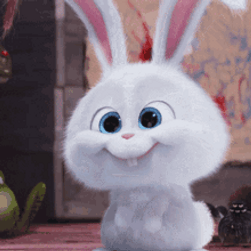 Cute And Happy Bunny Snowball Life Of Pets GIF