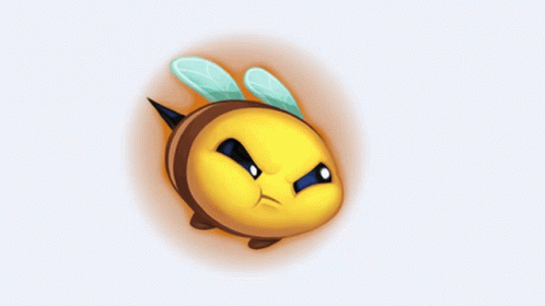 Cute Angry Bee GIF