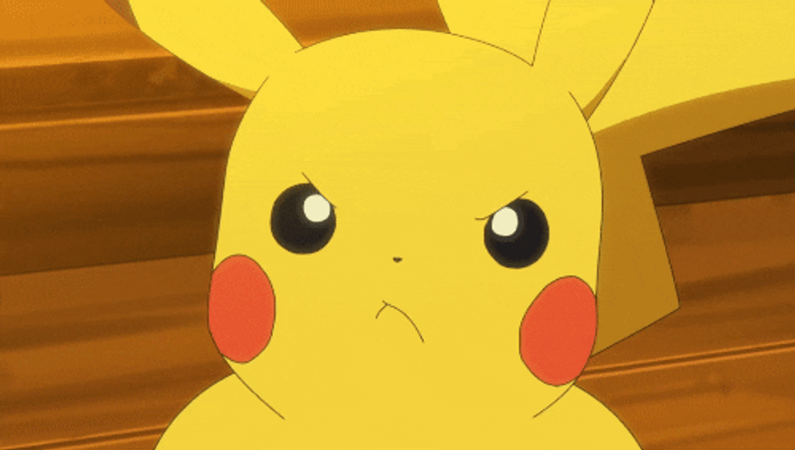 Cute Angry Pikachu GIF