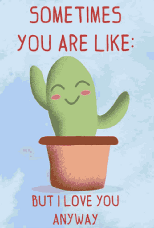 Cute Animated Cactus Like Dancing Slow GIF