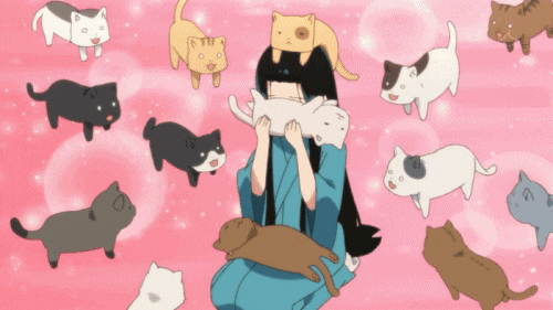 Cute Animated Cat Girl GIF