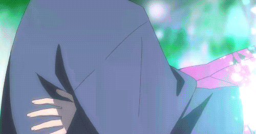 Cute Animated Couple Hugging GIF