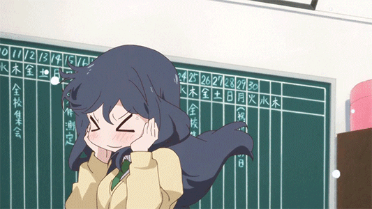 Cute Animated Excited Anime Girl GIF