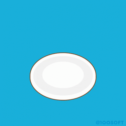Cute Animated Heart Shape Pancake GIF