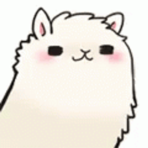 Cute Animated Llama Sparkle GIF