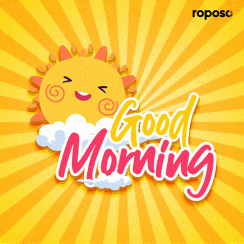 Cute Animated Sun Monday Good Morning GIF