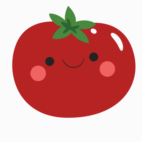 Cute Animated Tomato Smiling GIF
