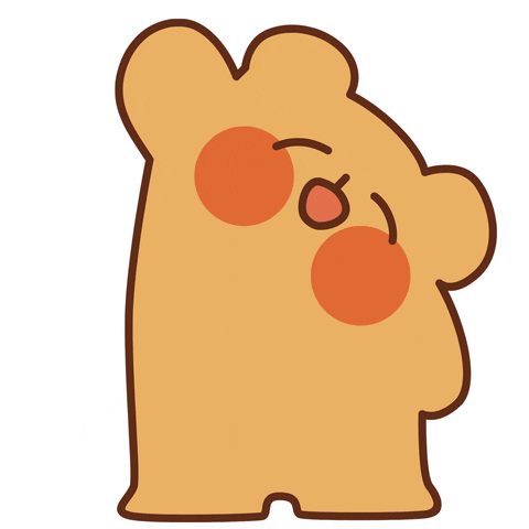 Cute Animation Of A Bear Waving GIF