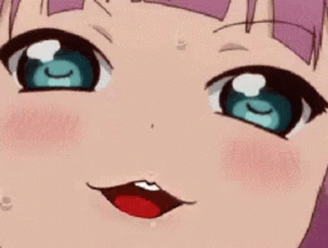 Cute Animaton Girl Deep Breathing GIF
