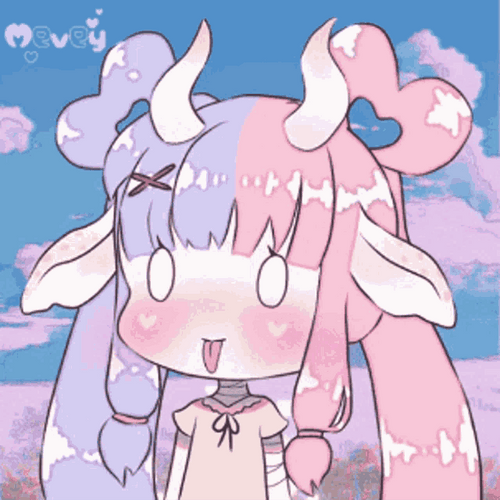 Cute Anime Chibi Goat Girl GIF
